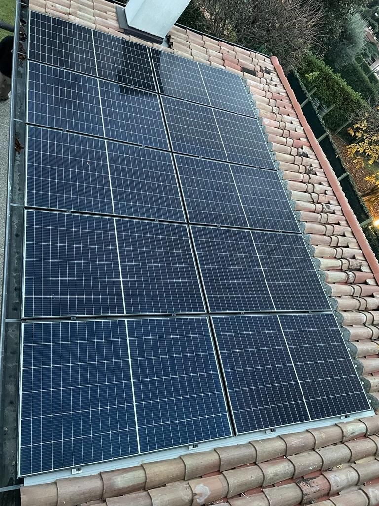 Pannelli fotovoltaici sulla copertura