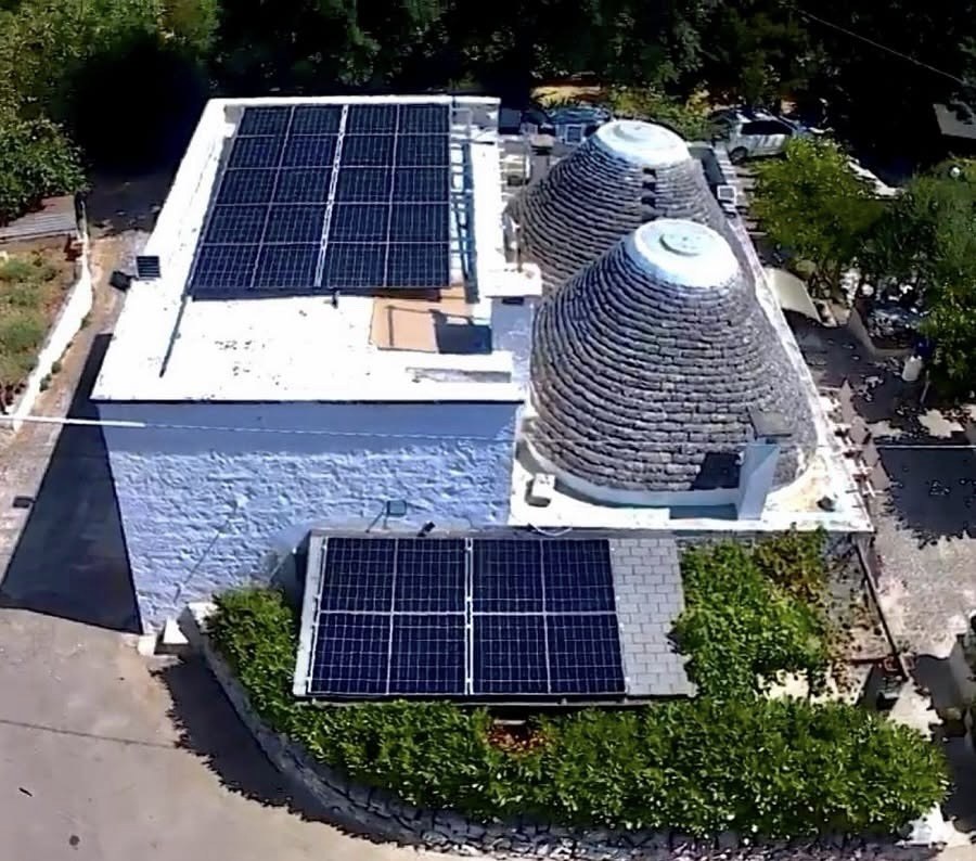 Pannelli fotovoltaici sulla copertura