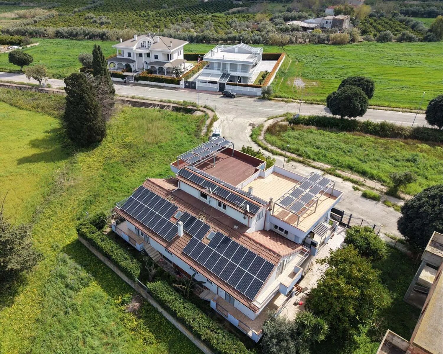 Fotovoltaico sul tetto di un’abitazione