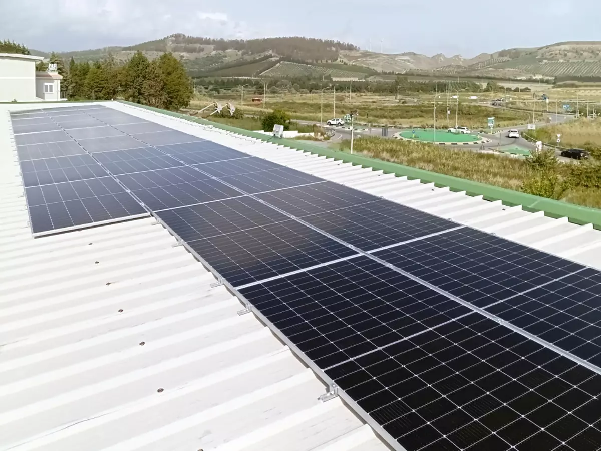 Pannelli fotovoltaici su copertura in lamiera