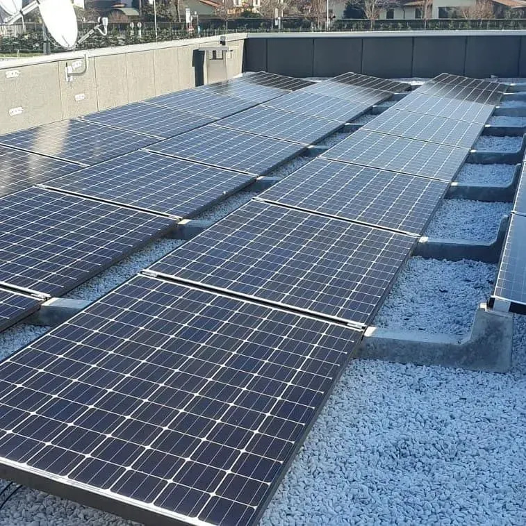 Impianto fotovoltaico su tetto