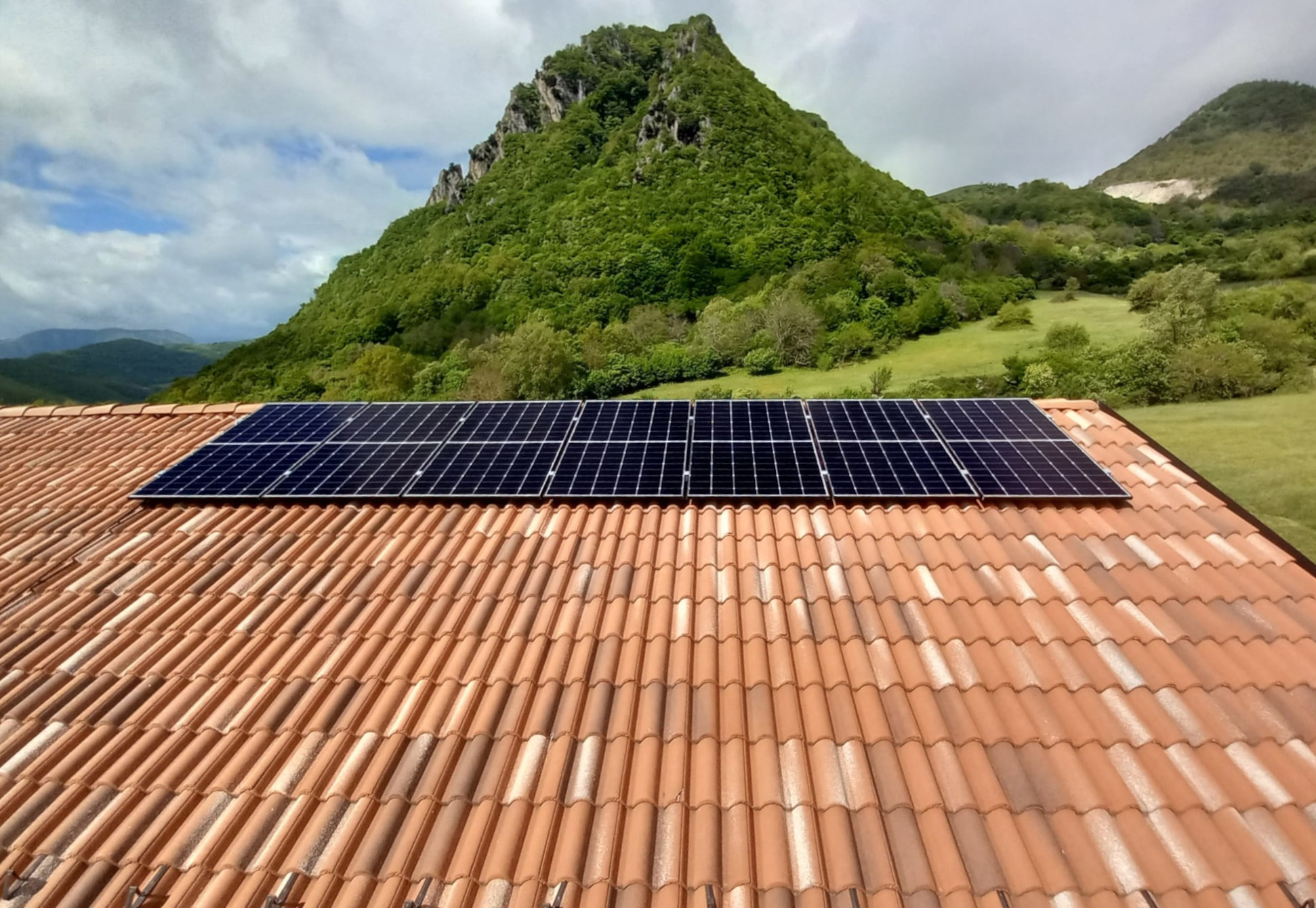 Pannelli fotovoltaici sulla copertura